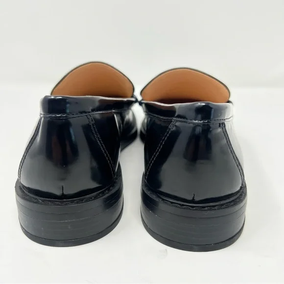 LOFT Shiny Black Loafers - Picture 6 of 9